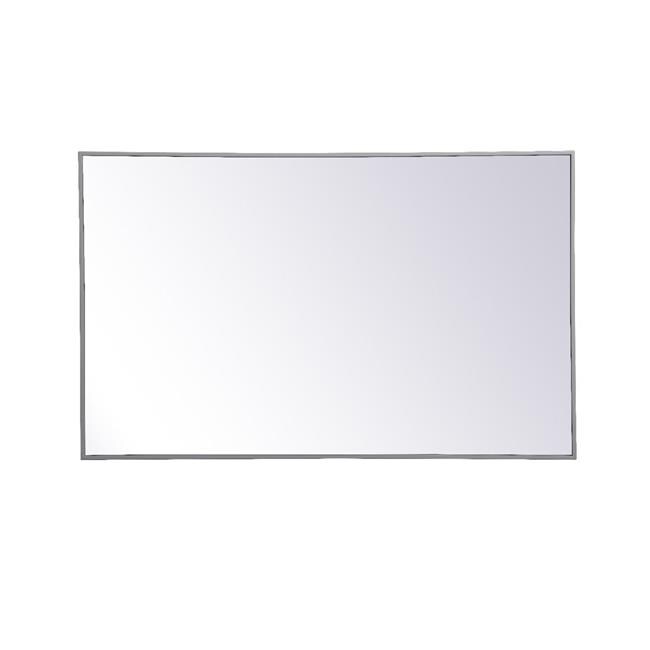 Elegant Decor MR43048GR 30 x 48 in. Metal Frame Rectangle Mirror, Grey Mirrors Michaels