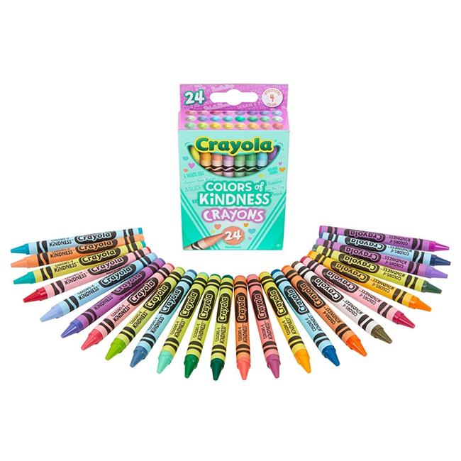 Crayola BIN520130 Colors of Kindness Crayon Set 24 Count Multi