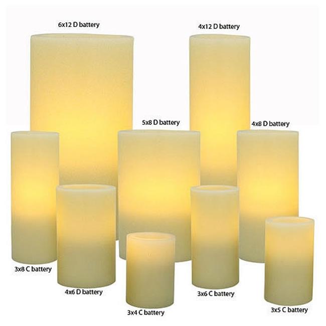 Flipo Group Limited FLACANWX58 5 x 8 Flameless Pillar Candle Taper Holders Michaels