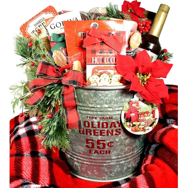 Gift Basket Village OChTr-Lg O Christmas Tree Gift Basket | Christmas ...