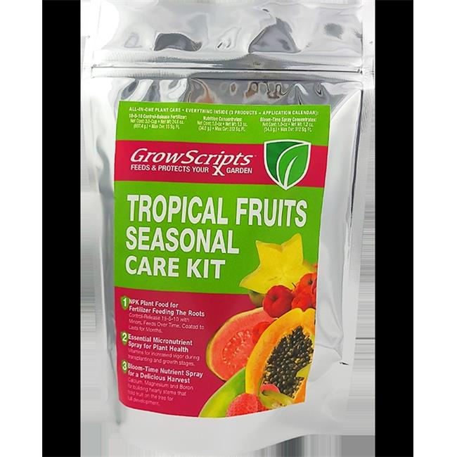 GrowScripts TPK15 Tropical Fruit Tree Care Kit, Large Garden Decor