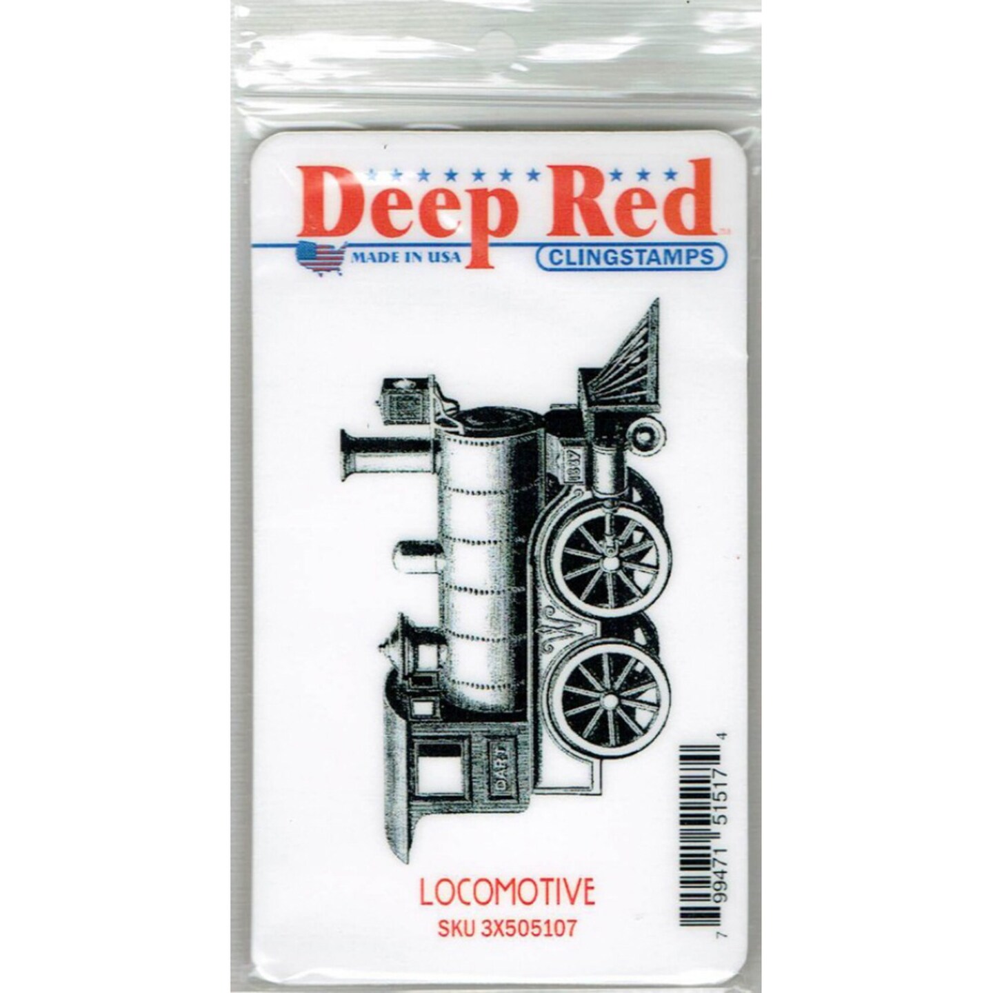 Deep Red Stamps Rubber Cling Stamp 3.2 x 2 inches Cling