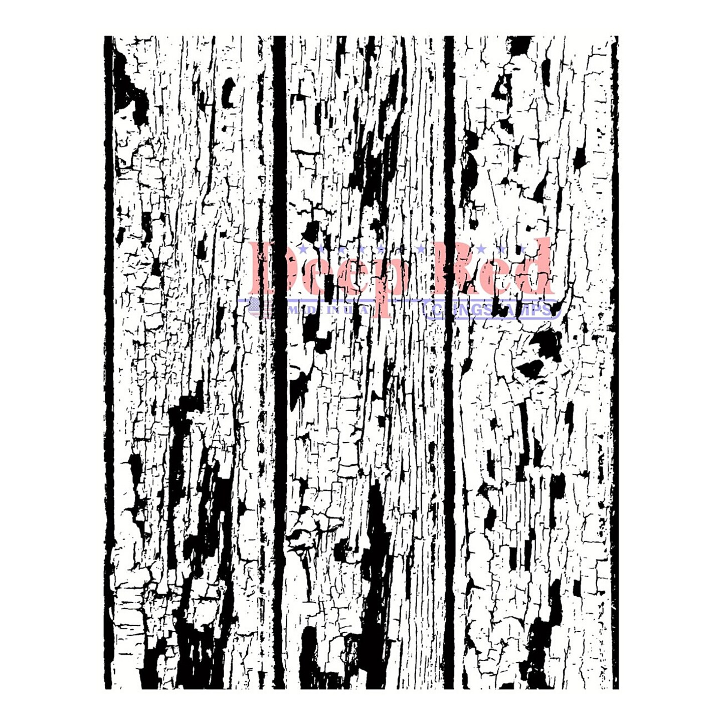 Deep Red Stamps Weathered Wall Background Rubber Cling Stamp 3.1 x 4.1 inches