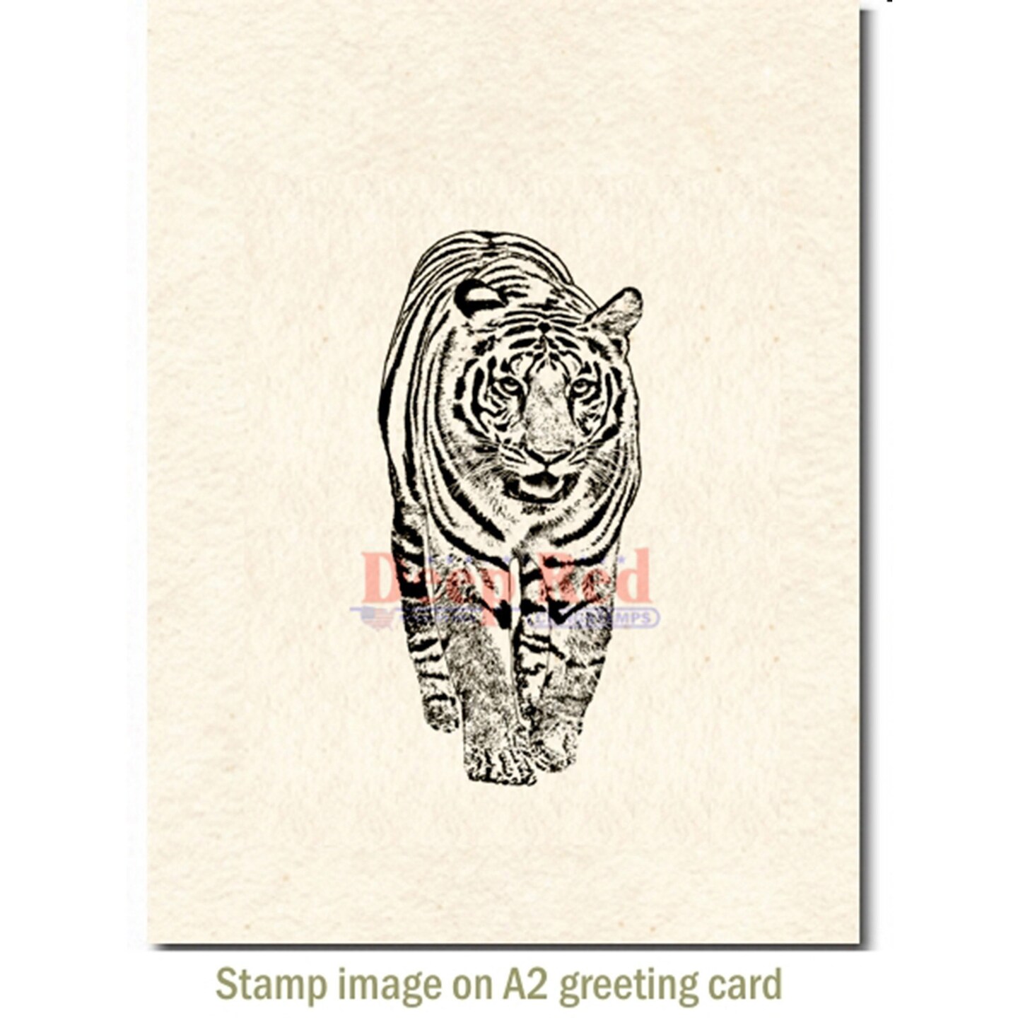 Deep Red Stamps Bengal Tiger Rubber Cling Stamp 1.5 x 3.2 inches