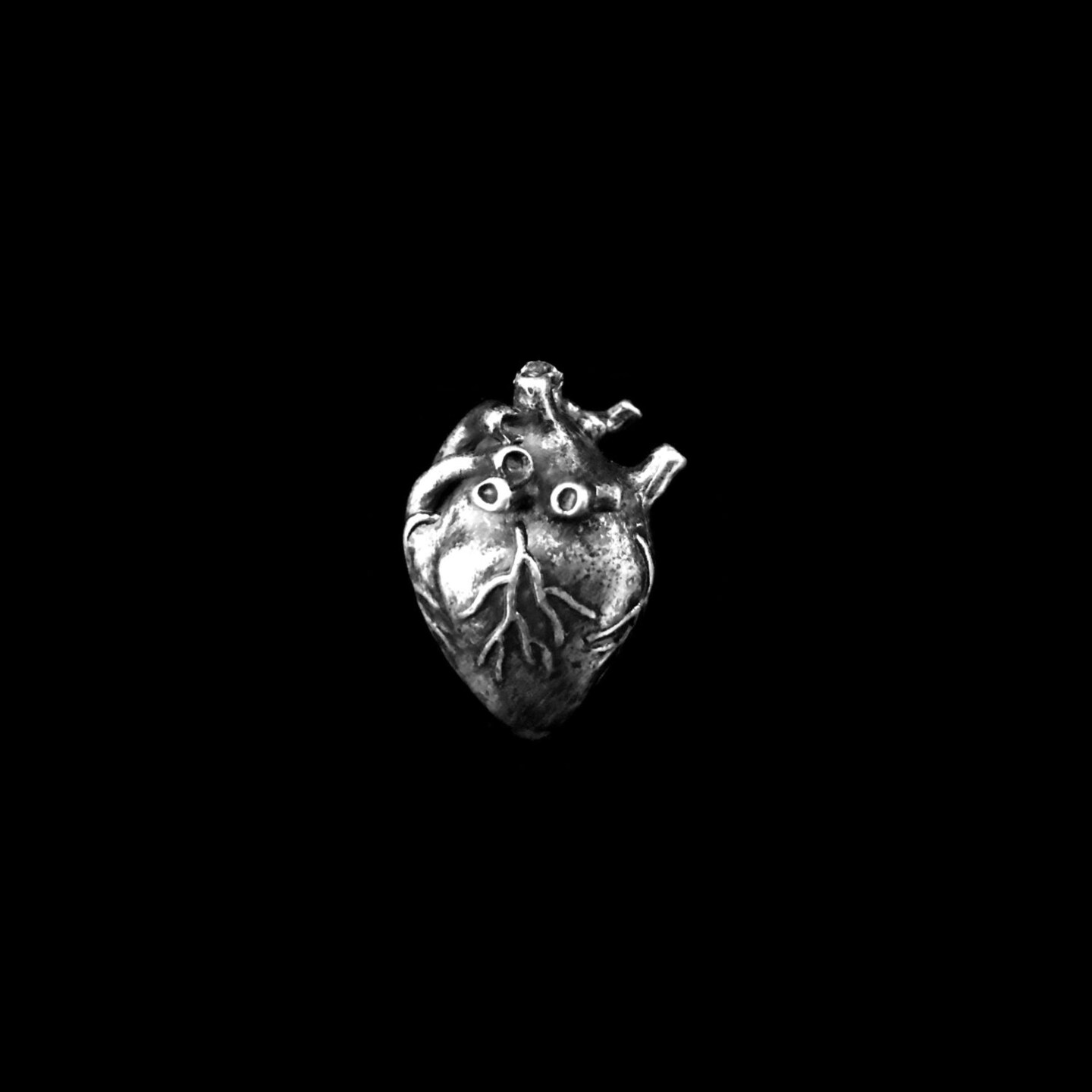 Large Anatomical Heart Pendant (K626) (1x)