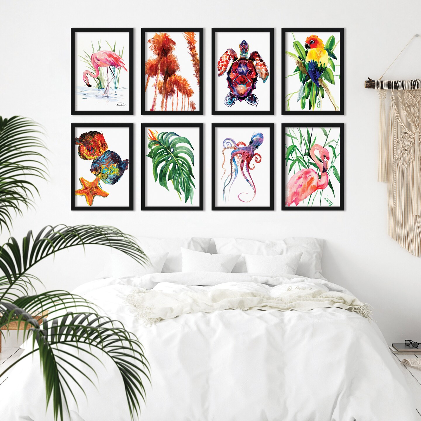 Painted Paradise by Suren Nersisyan - 8 Piece Framed Art Set