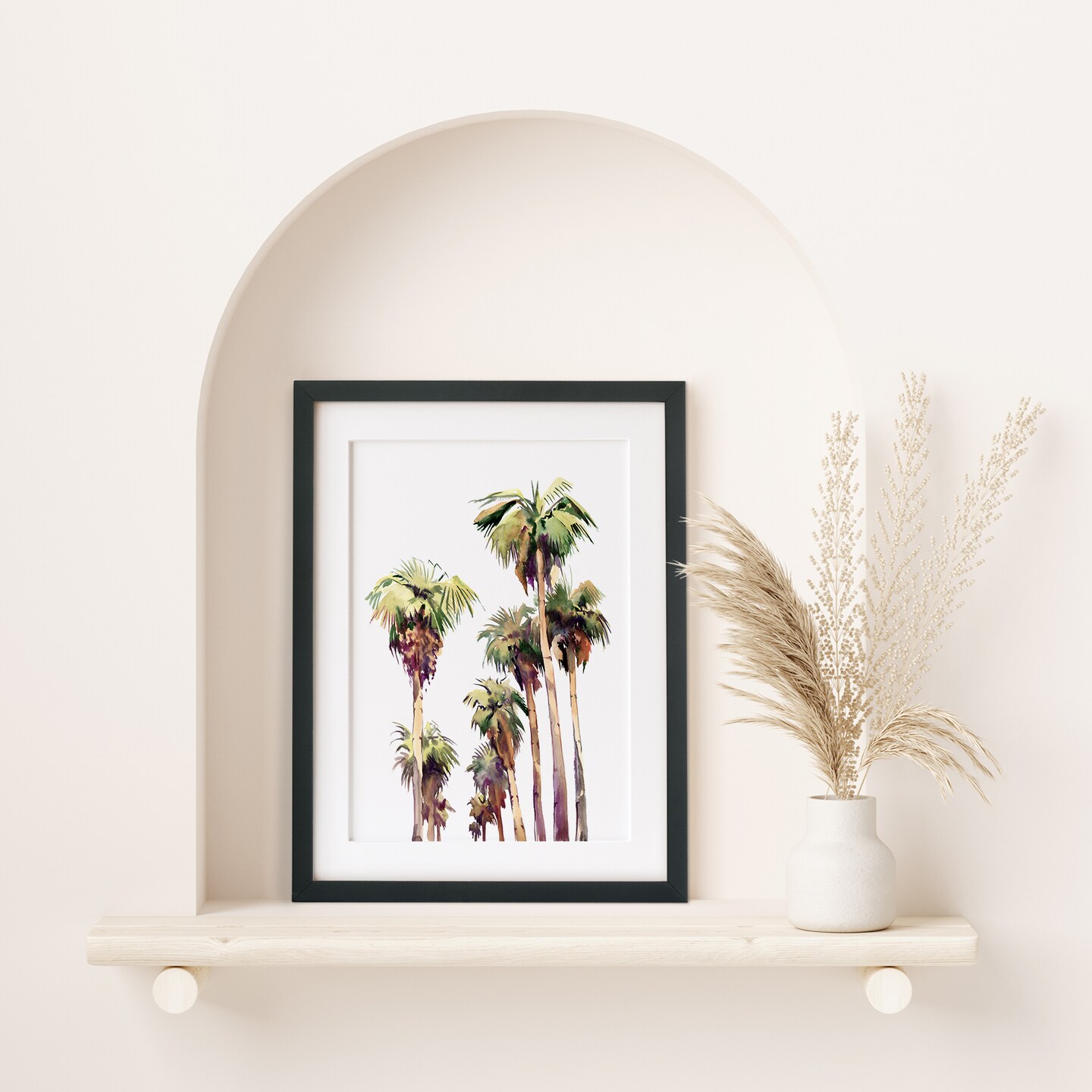 Palm Trees Hand Embellished by Suren Nersisyan - Print | Michaels