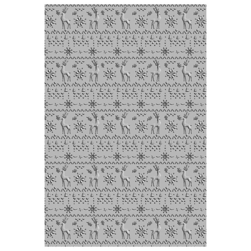 Winter Sweater 3-D Textured Impressions Embossing Folder - Sizzix