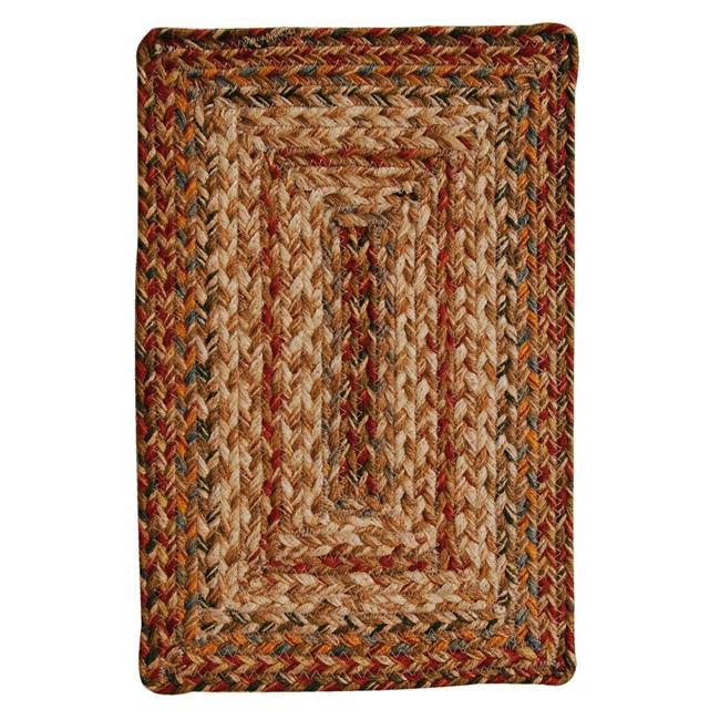 Homespice Decor 565075 10 x 10 in. Harvest Jute Braided Rugs, Beige