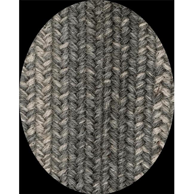 Homespice Decor 503855 4 x 6 ft. Cloud Oval Jute Braided Rug, Grey