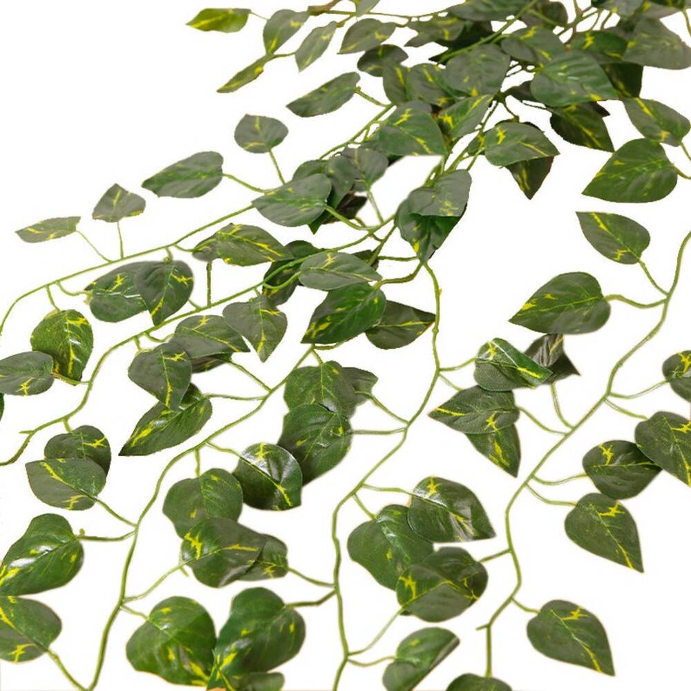 2pcs Artificial Hanging Plants Fake Hanging Plant Faux Ivy Vine