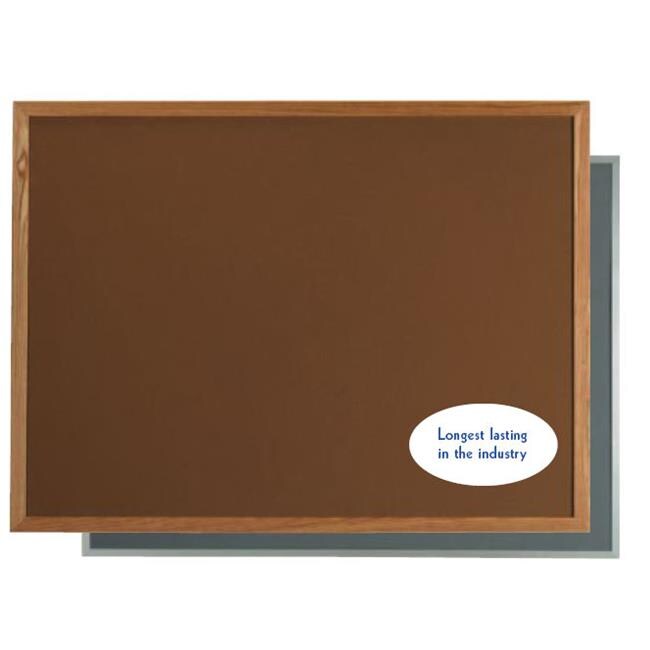 Aarco Products DW2436186 Vinyl Impregnated Cork VIC Bulletin Board Buff Bulletin Board