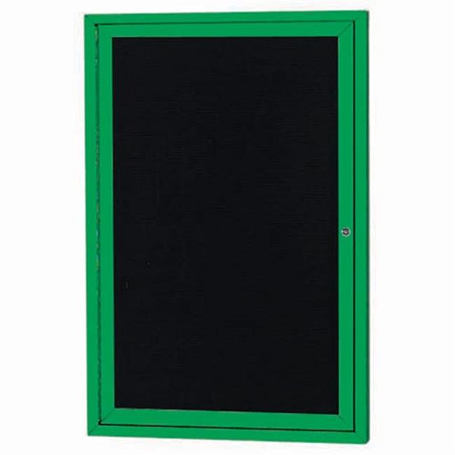 Aarco Products ADC2418IG 1-Door Illuminated Directory Cabinet - Green ...