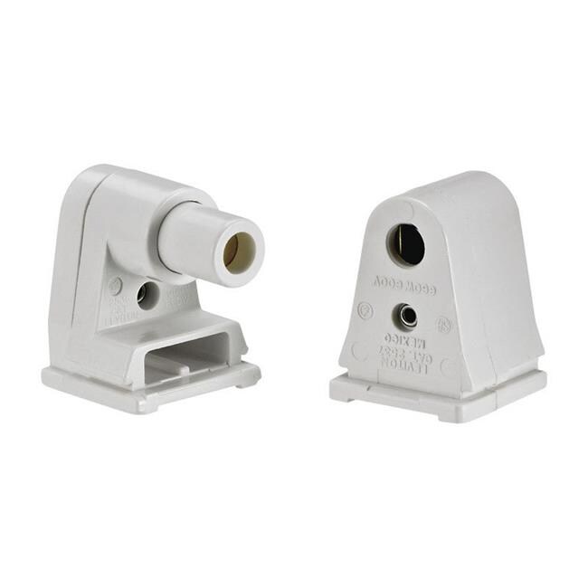 Leviton 3414570 660W Plunger Fluorescent Lamp Holder - White | Bulbs ...