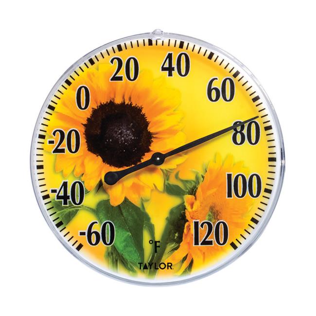 Taylor 6669501 Plastic Sunflower Dial Thermometer, Yellow Kitchen Tools Michaels