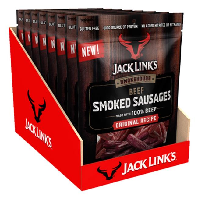 Jack Links 9019654 4 oz Bagged Beef Smoked Sausages, Pack of 8 Baking Ingredients Michaels