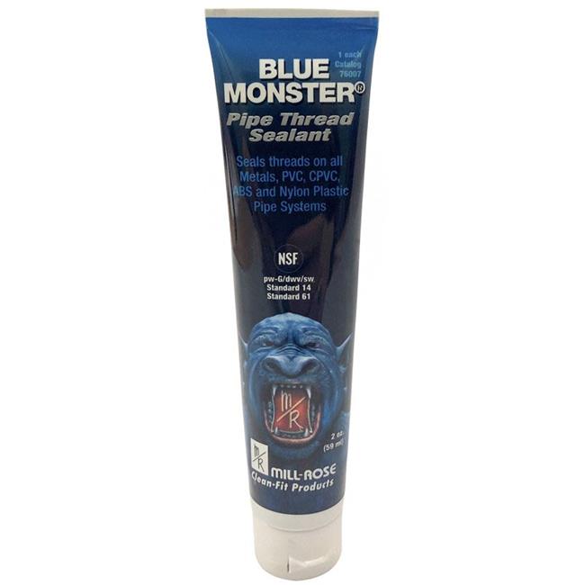 Blue Monster 4000285 2 oz Mill Rose Pipe Thread Sealant Blue