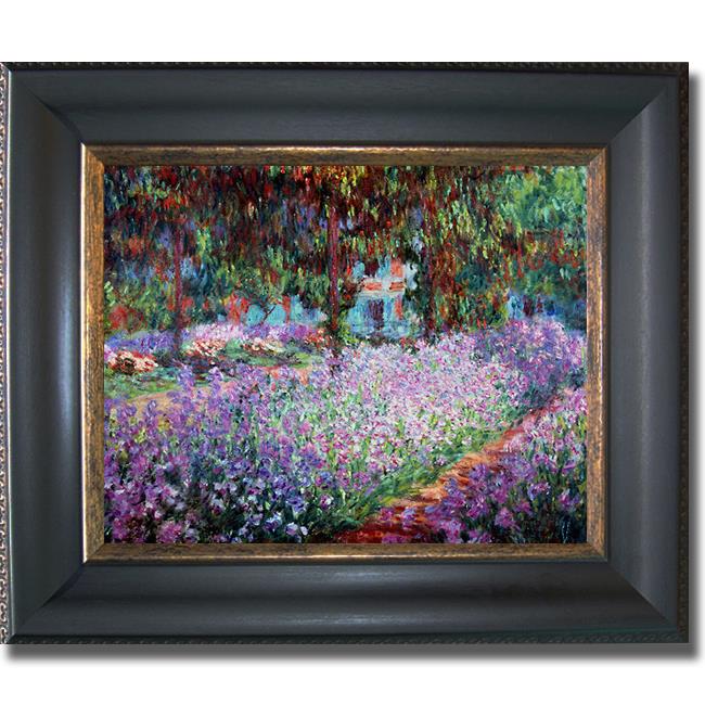 Artistic Home Gallery 1114525BG Artist S Garden At Giverny By Claude Premium Black And