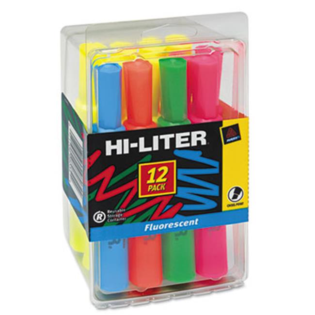 Avery 98034 HiLiter Fluorescent Highlighter, Chisel Tip, 12Set Highlighters Michaels