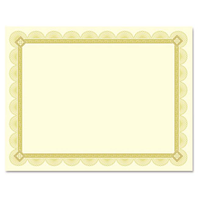 Southworth CTP2V Premium Certificates, Ivory, Spiro Gold Foil Border ...