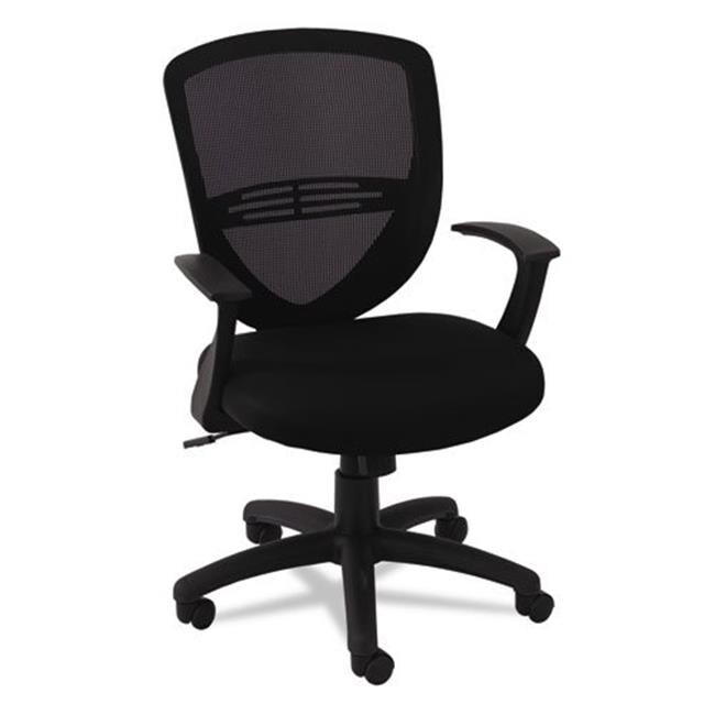 Oif VS4717 VS Series Swivel/Tilt Mesh Task Chair, Black Accent