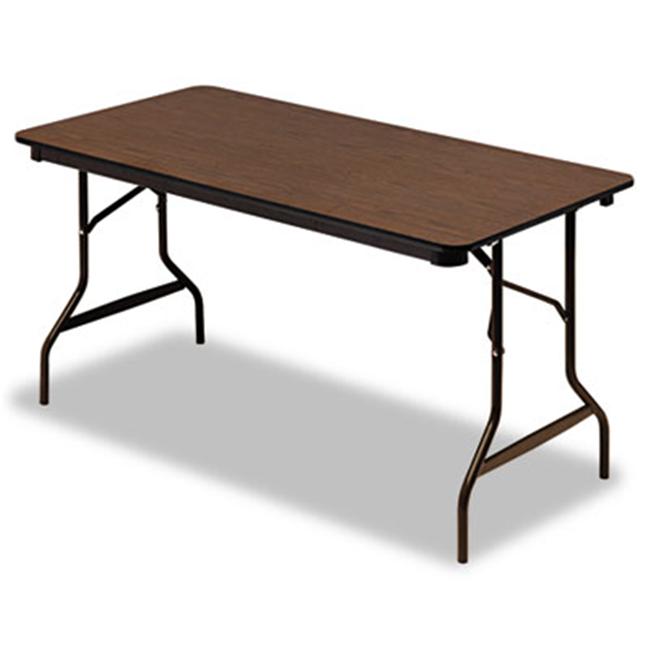 Iceberg 55314 Economy Wood Laminate Folding Table 30 x 60 Walnut