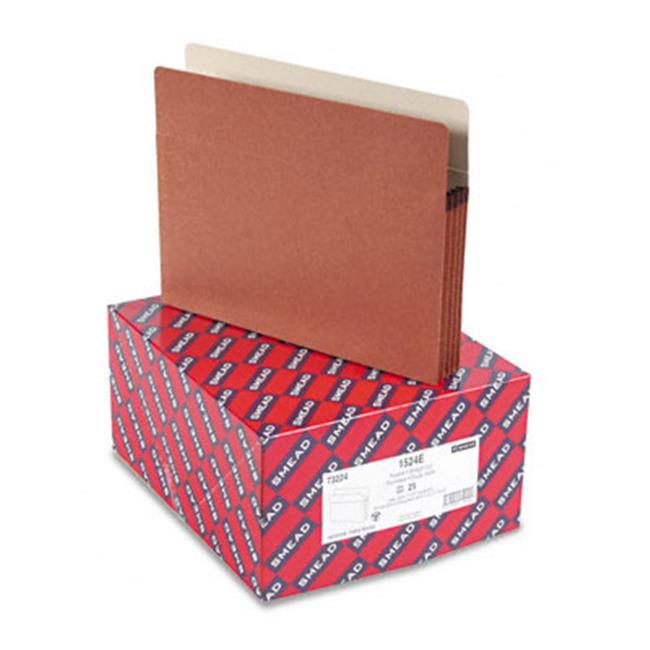 Smead 73224 3 1/2 Expansion Drop Front Pocket Straight Redrope Letter