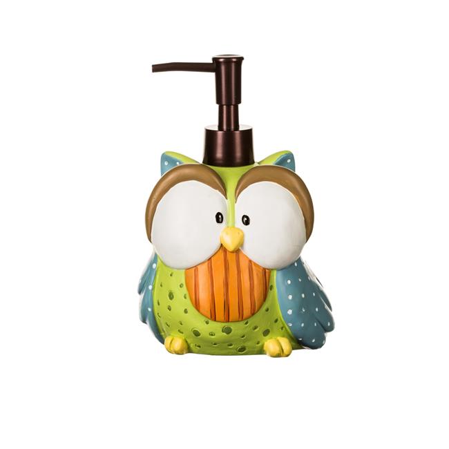 Borders Unlimited 90026 Whos Hoo Owl Lotion & Soap Dispenser, Multi