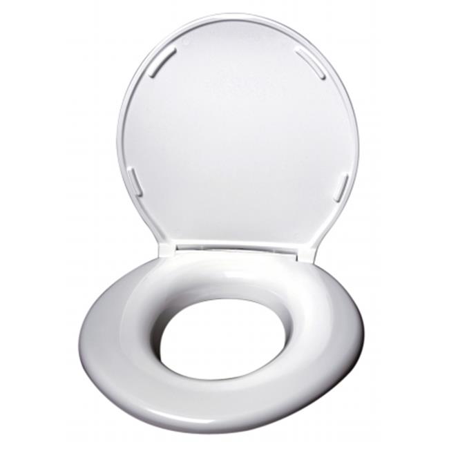 Big John Products 24452633W Toilet Seat Open Front with Cover White