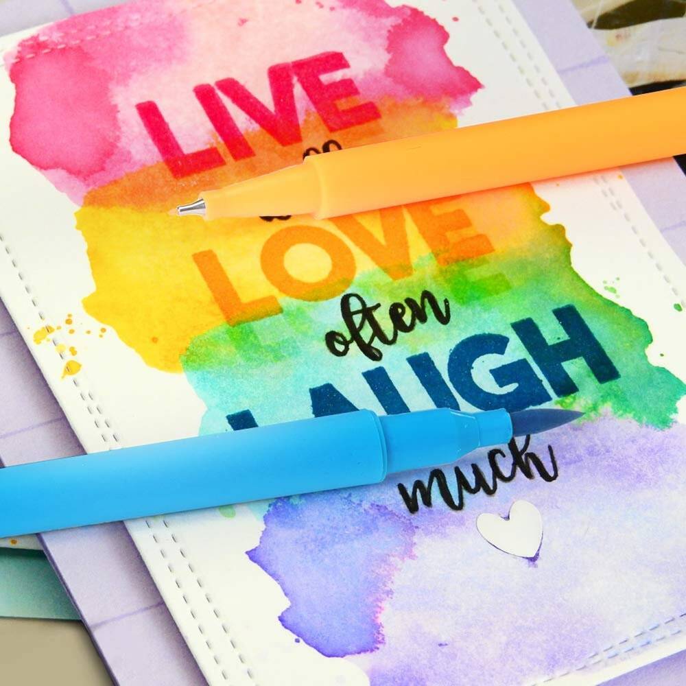 24 Dual Tip Brush Pen Art Markers Calligraphy Brush Pens Lettering Brush Fine Tip Marker Coloring Sketching Writing Journaling