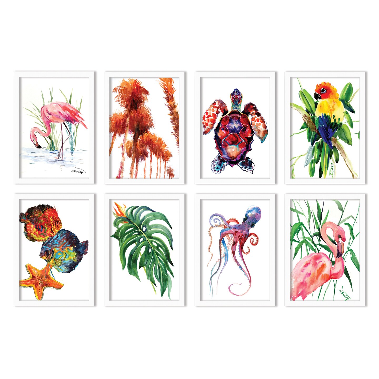 Painted Paradise by Suren Nersisyan 8 Piece Framed Art Set Michaels
