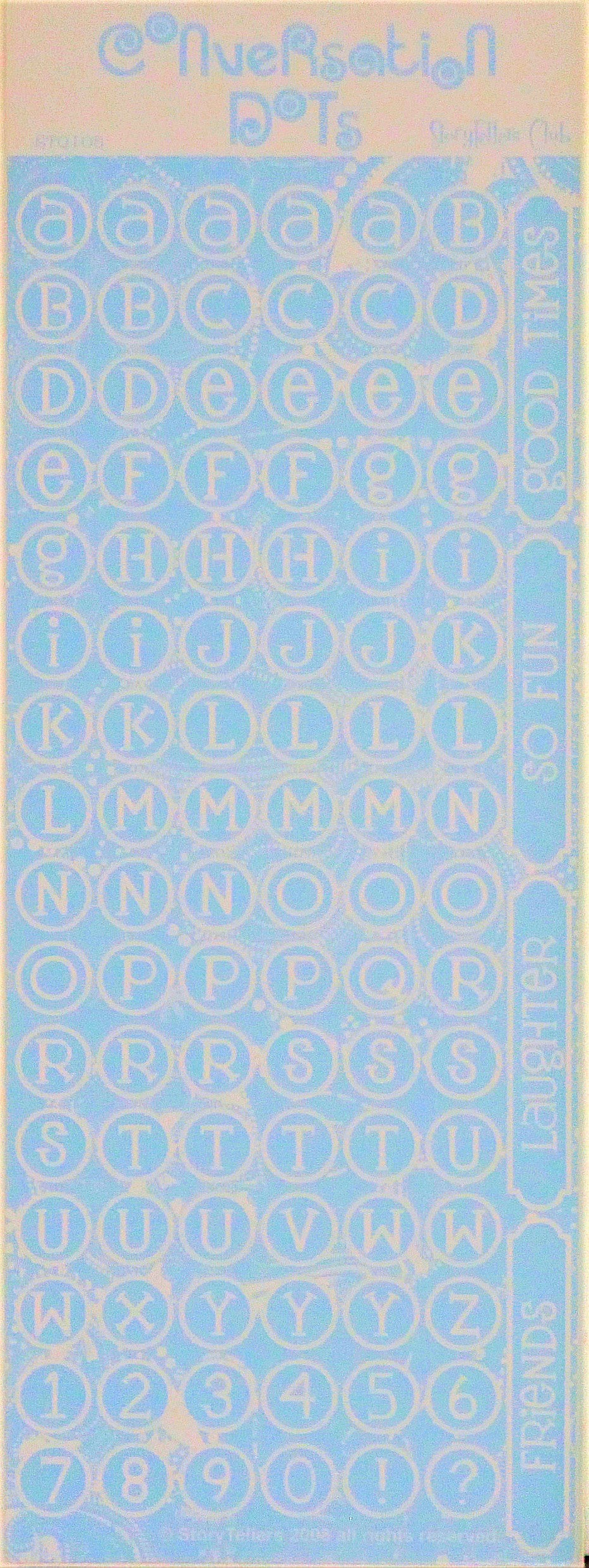 StoryTellers Club Conversation Dots Stickers Baby Blue Stickers Michaels