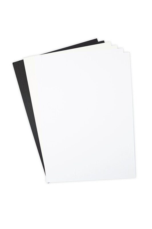 Black/Ivory/White Surfacez Smooth Cardstock Paper Pack Sizzix Michaels