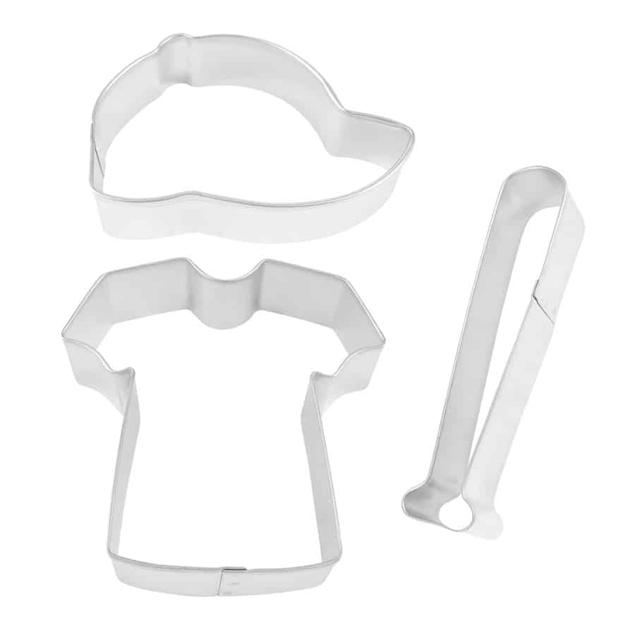 Baseball 3 PC Cookie Cutter Set