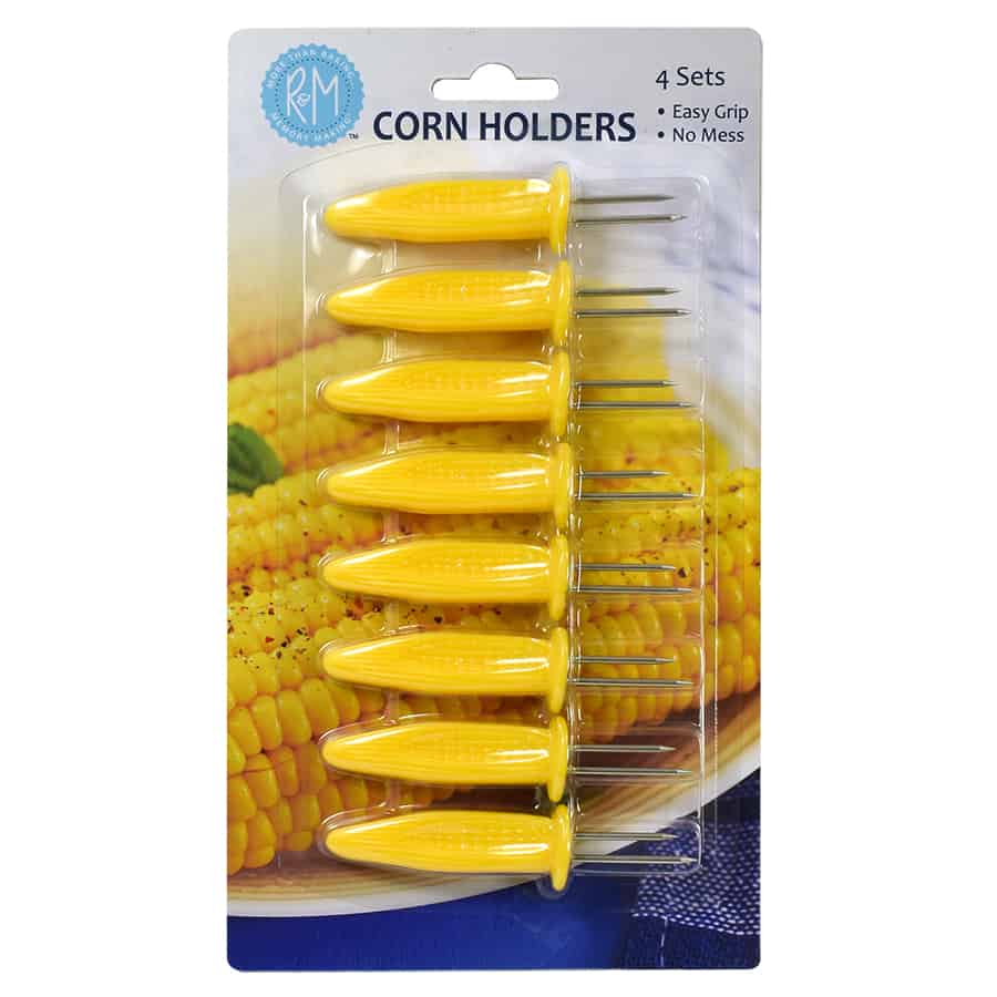 Jumbo Corn Holders S/8 Carded
