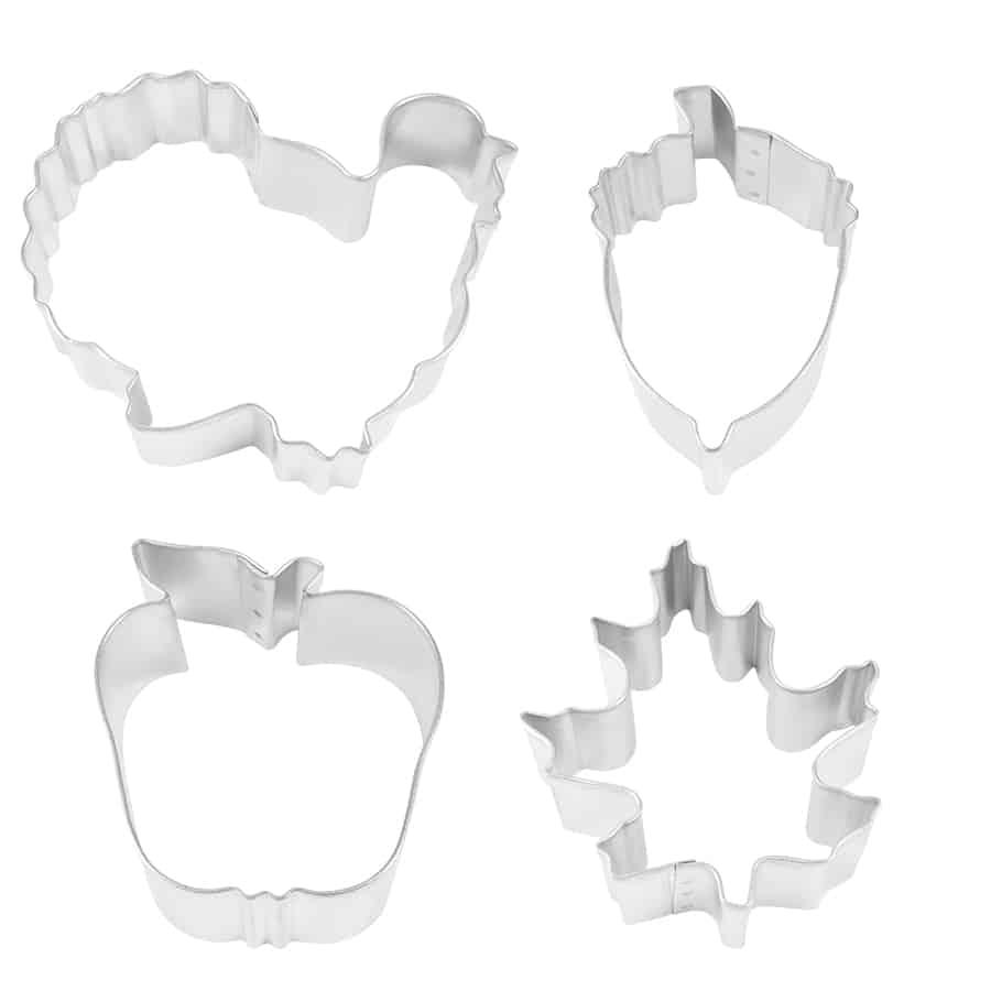 Thanksgiving Cookie Cutters 4 PC S/S Set Carded