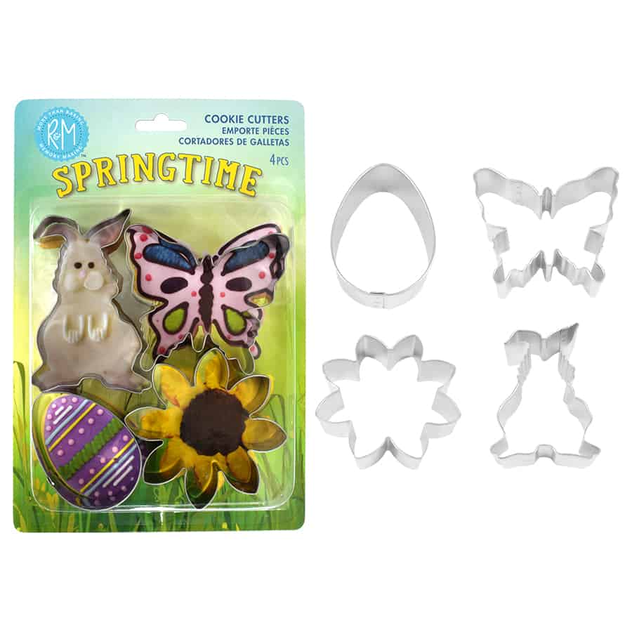 Spring Cookie Cutters 4 PC S/S Set Carded
