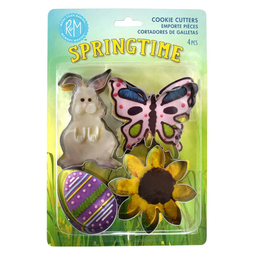 Spring Cookie Cutters 4 PC S/S Set Carded