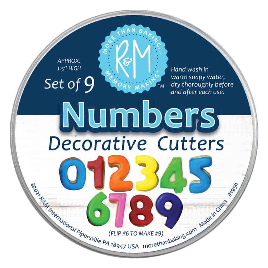Mini Number Cookie Cutters 9 PC Set