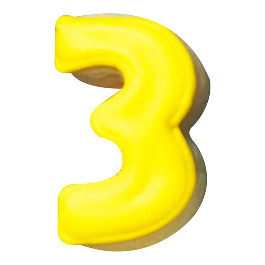 Mini Number Cookie Cutters 9 PC Set