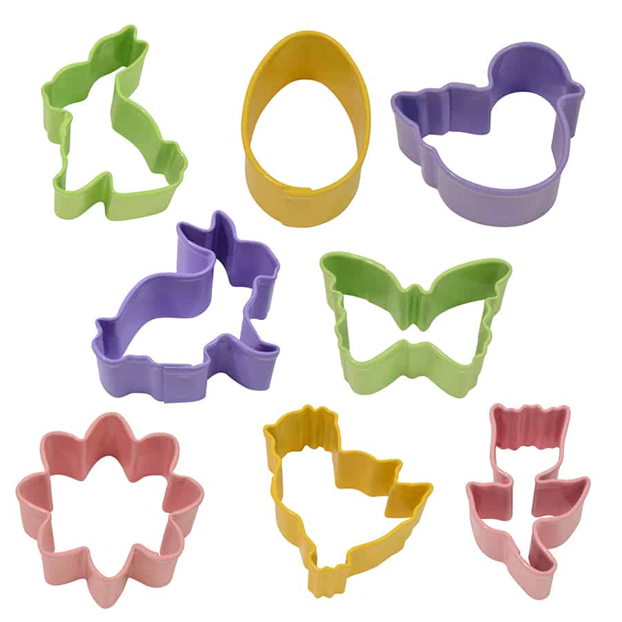 Mini Easter Cookie Cutters Color 8 PC Set