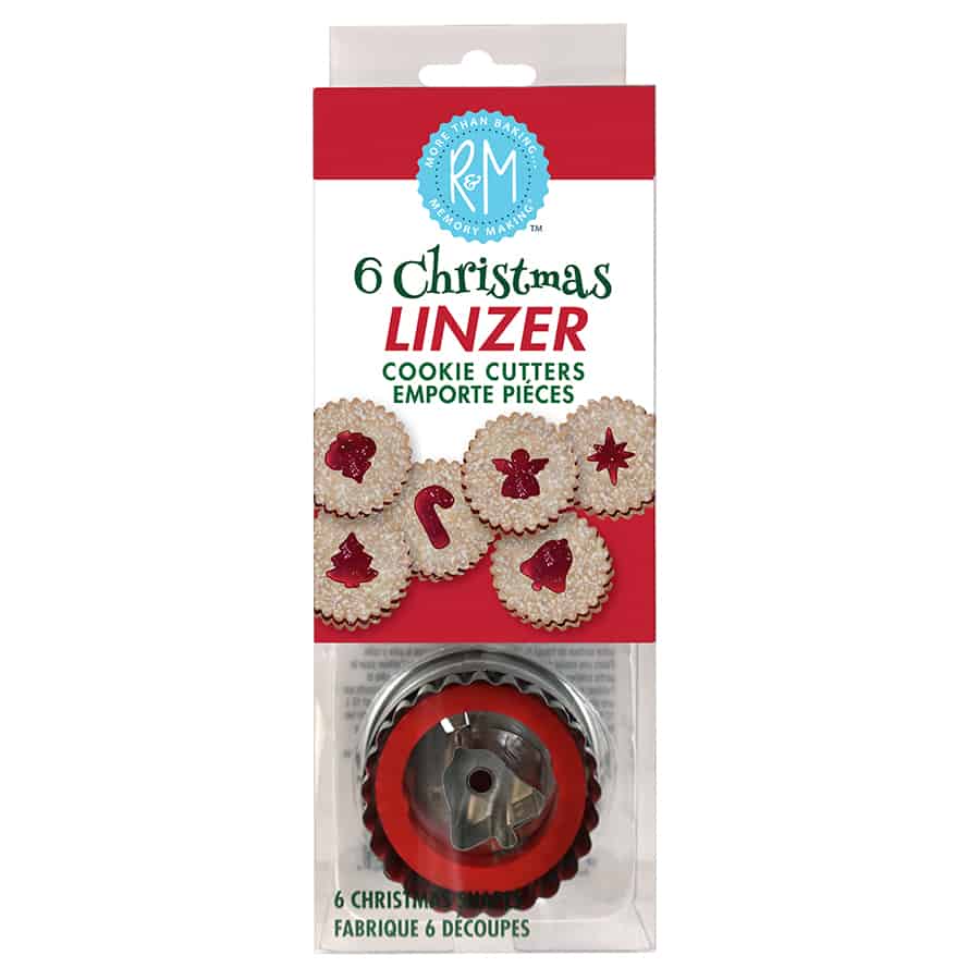 Christmas Linzer Cookie Cutters 6 PC Set S/S
