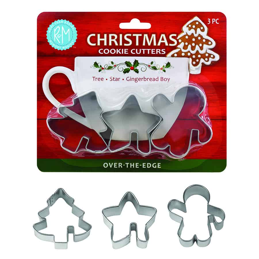 Christmas Over the Edge Cookie Cutters 3 PC Set