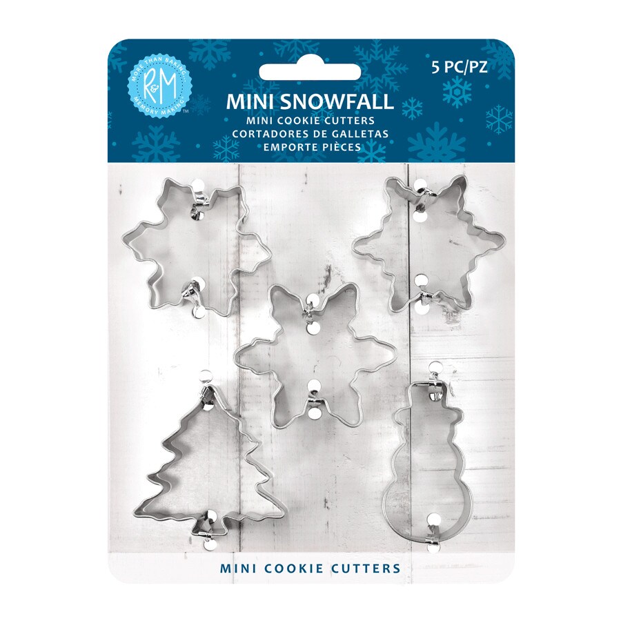 Mini Snowfall Cookie Cutters 5 PC Set