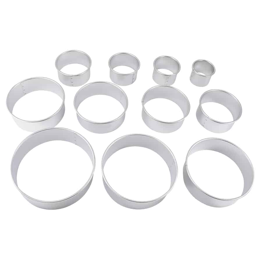 Plain Pastry Cutters 11 Pc Set