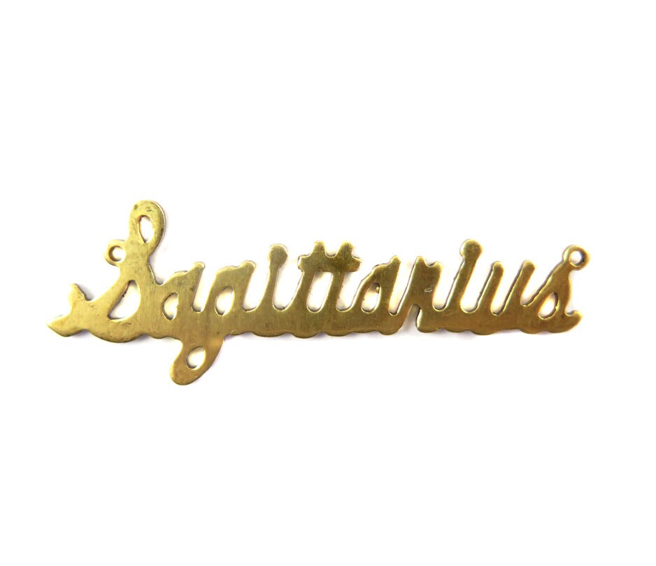 Zodiac Name Plate  ~ Sagittarius (A612)