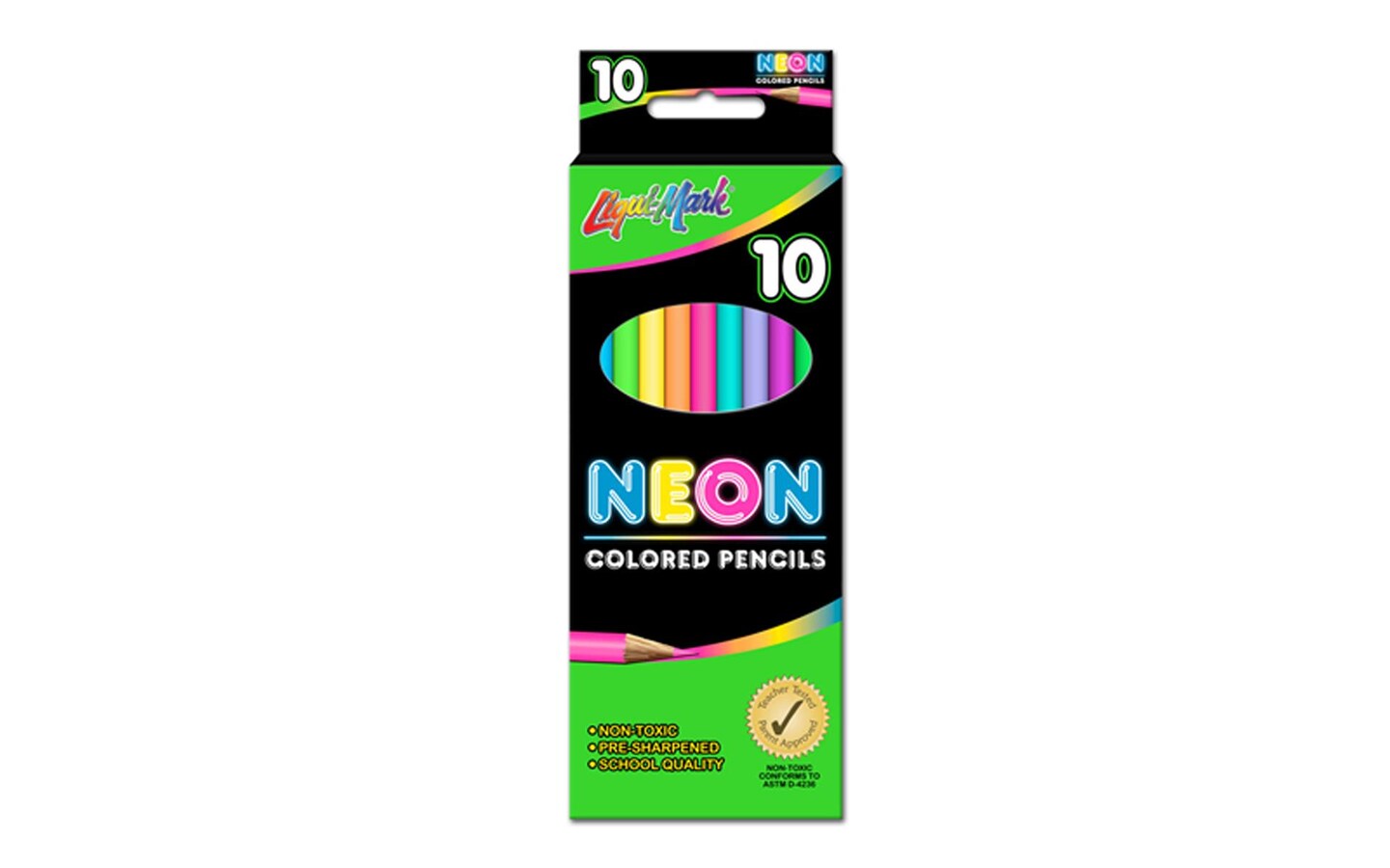 10 Neon Color Pencils , 10 Pastel Color Pencils Set, Professional