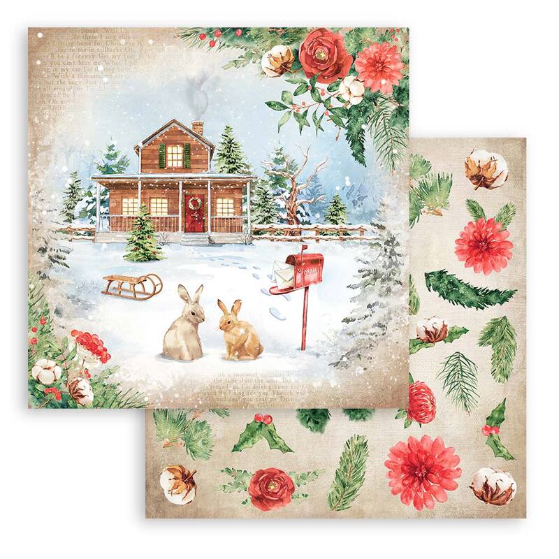 Romantic Home For The Holidays 12x12 Paper Pad - Stamperia