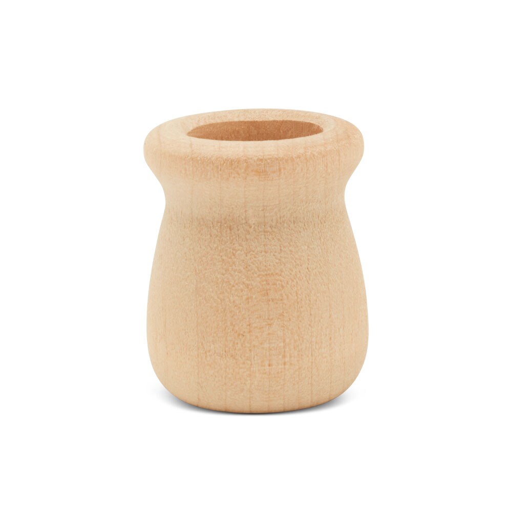 Bean Pot Candle Cups Multiple Sizes Available, Unfinished for Crafts, Woodpeckers