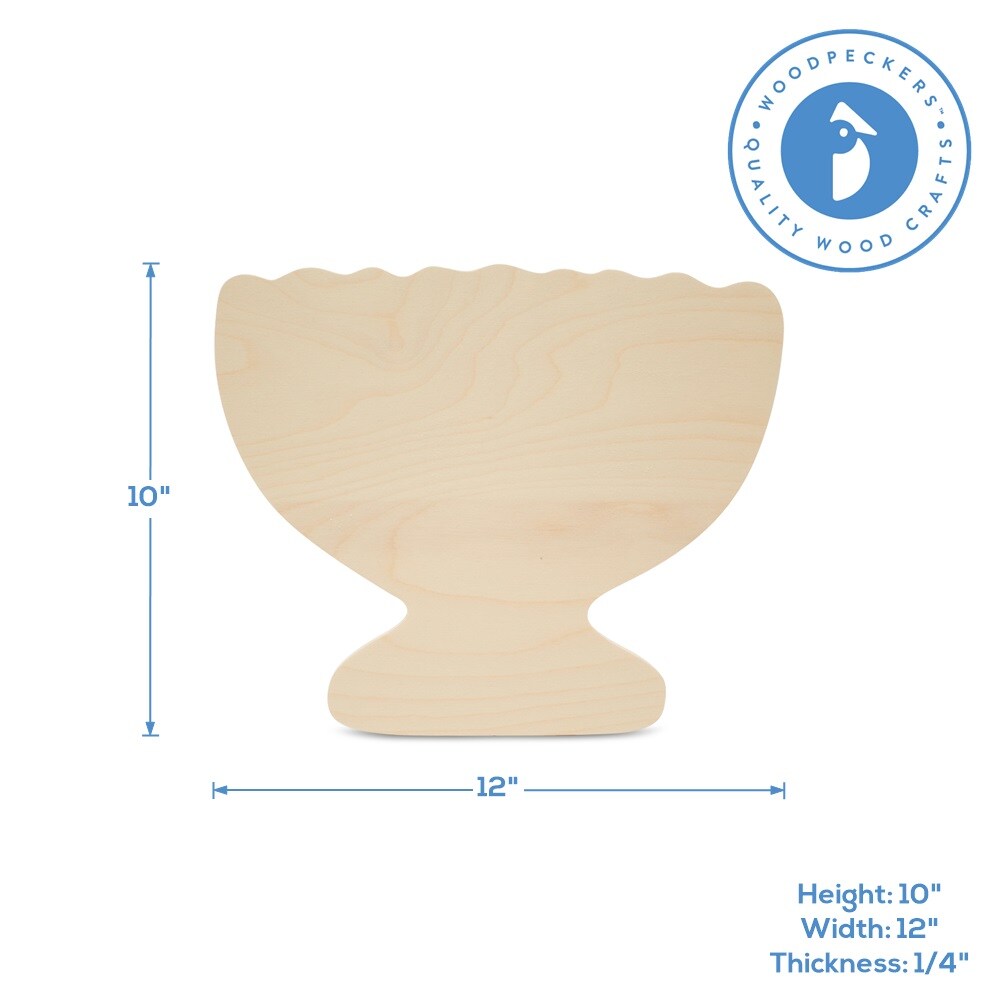 Wooden Menorah Cutout, Classic Shape, for Hanukkah Decor | Woodpeckers